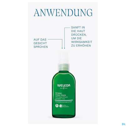 Sie sehen eine Packung Weleda Refining Hydra Toner 150ml, Produktbild: 07 Weleda Refining Hydra Toner 150ml, A-Nr.: 5902492 - 07