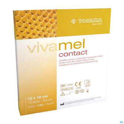Wundverband Vivamel Contact Verband Steril M.honig 5x 5cm Nr To19707 10st, A-Nr.: 4023015 - 02