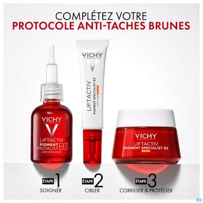 Sie sehen eine Packung Vichy Liftactiv B3 Anti-pigmentflecken Creme Lsf50 50ml, Produktbild: 22 Vichy Liftactiv B3 Anti-pigmentflecken Creme Lsf50 50ml, A-Nr.: 5662504 - 22