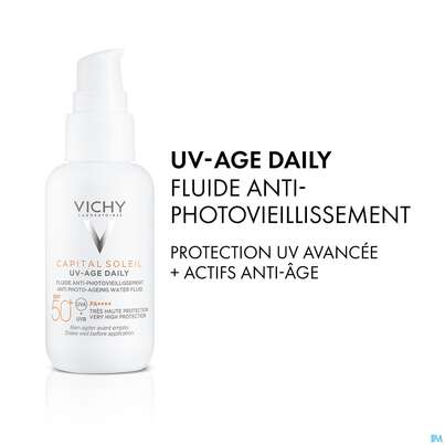 Sonnenprodukte Vichy/capital Soleil Gesichtscreme Uv-age Lsf50+ 40ml, A-Nr.: 5360950 - 26
