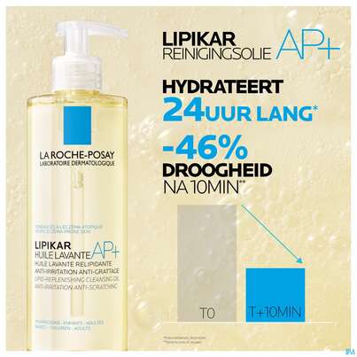Sie sehen eine Packung La Roche Posay Neurodermitis Lipikar Reinigung Oel Ap+ 750ml, Produktbild: 08 La Roche Posay Neurodermitis Lipikar Reinigung Oel Ap+ 750ml, A-Nr.: 5342656 - 08