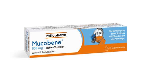 Mucobene® 600 mg – lösbare Tabletten, A-Nr.: 3931466 - 01