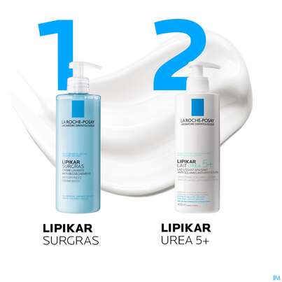 Sie sehen eine Packung La Roche Posay Koerperpflege Lipikar Lait Urea 5+ Sehr Tr.h 400ml, Produktbild: 04 La Roche Posay Koerperpflege Lipikar Lait Urea 5+ Sehr Tr.h 400ml, A-Nr.: 5198722 - 04