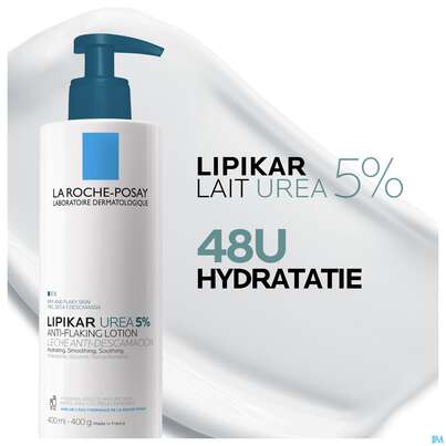 Sie sehen eine Packung La Roche Posay Koerperpflege Lipikar Lait Urea 5+ Sehr Tr.h 400ml, Produktbild: 08 La Roche Posay Koerperpflege Lipikar Lait Urea 5+ Sehr Tr.h 400ml, A-Nr.: 5198722 - 08