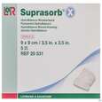 Sie sehen eine Packung Suprasorb/x Hydrobalance Wundverband Kompresse 9x 9cm 5st, Produktbild: 01 Suprasorb/x Hydrobalance Wundverband Kompresse 9x 9cm 5st, A-Nr.: 3065141 - 01
