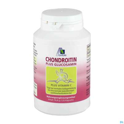 Sie sehen eine Packung Glucosamin Chondroitin Kapseln 250mg/250mg 120st, Produktbild: 01 Glucosamin Chondroitin Kapseln 250mg/250mg 120st, A-Nr.: 3088449 - 01