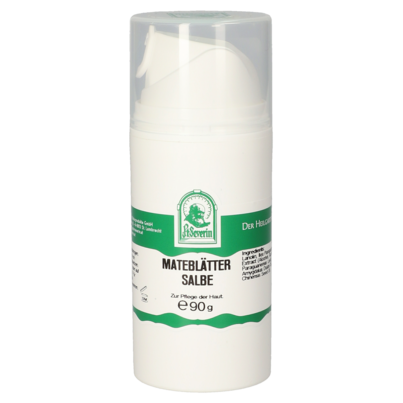 Sie sehen eine Packung MATEBLAETTER SALBE 90 G, Produktbild: 01 MATEBLAETTER SALBE 90 G, A-Nr.: 5646149 - 01