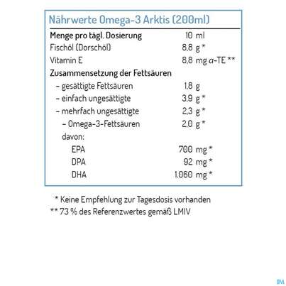 Omega -3 Norsan Arktis/oel +vitamin D3 200ml, A-Nr.: 5440755 - 07