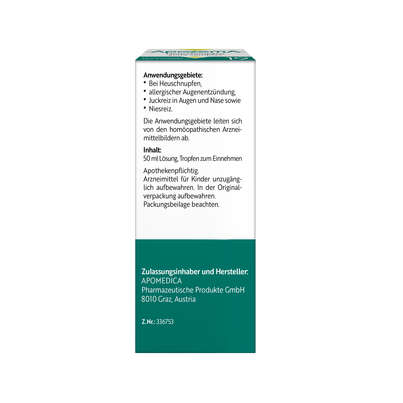 Apozema® Nr. 19 Heuschnupfen-Tropfen, A-Nr.: 0987791 - 06