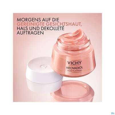Sie sehen eine Packung Vichy Neovadiol Rose Platinium 50ml, Produktbild: 14 Vichy Neovadiol Rose Platinium 50ml, A-Nr.: 4732214 - 14
