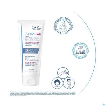 Sie sehen eine Packung Ducray Dexyane Med Creme Neu 100ml, Produktbild: 09 Ducray Dexyane Med Creme Neu 100ml, A-Nr.: 5676423 - 09