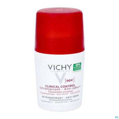 Sie sehen eine Packung Vichy Deodorant Antitranspirant/roll-on Clinical Contr 96h 50ml, Produktbild: 01 Vichy Deodorant Antitranspirant/roll-on Clinical Contr 96h 50ml, A-Nr.: 5571575 - 01