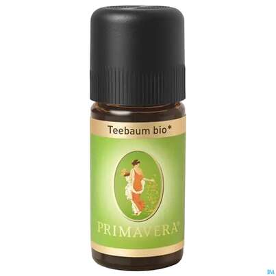 Sie sehen eine Packung Aetherische Oele Primavera Teebaum Bio 10ml, Produktbild: 02 Aetherische Oele Primavera Teebaum Bio 10ml, A-Nr.: 2604541 - 02