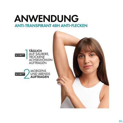 Sie sehen eine Packung Vichy Deo/roll-on 48h Anti-flecken 50ml, Produktbild: 08 Vichy Deo/roll-on 48h Anti-flecken 50ml, A-Nr.: 4442640 - 08