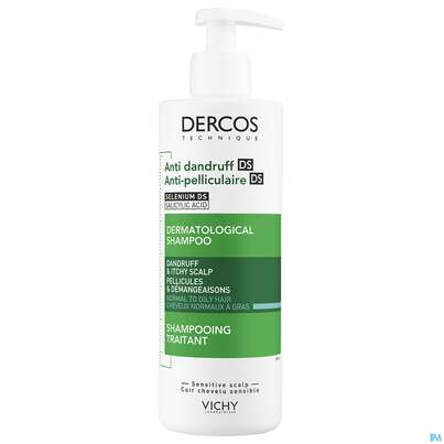 Sie sehen eine Packung Shampoon Vichy/dercos Anti-schuppen Pflege Fettiges Haar 390ml, Produktbild: 03 Shampoon Vichy/dercos Anti-schuppen Pflege Fettiges Haar 390ml, A-Nr.: 4491874 - 03