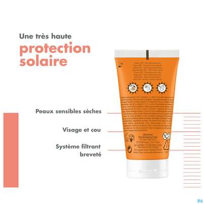 Sie sehen eine Packung Avène Sonnencreme Spf 50+ 50ml, Produktbild: 18 Avène Sonnencreme Spf 50+ 50ml, A-Nr.: 5598947 - 18