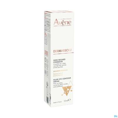 Sie sehen eine Packung Avene Dermabsolu Augenpflege 15ml, Produktbild: 03 Avene Dermabsolu Augenpflege 15ml, A-Nr.: 4949907 - 03
