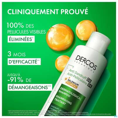 Shampoon Vichy/dercos Anti-schuppen Pflege Fettiges Haar 200ml, A-Nr.: 4357383 - 10