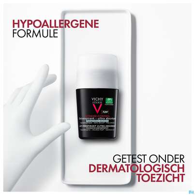 Sie sehen eine Packung Vichy Homme Deo Extreme 72h Int.regulierend 50ml, Produktbild: 18 Vichy Homme Deo Extreme 72h Int.regulierend 50ml, A-Nr.: 3724388 - 18