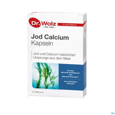 Sie sehen eine Packung Jod Calcium Kapseln Dr.wolz Nr.60622 60st, Produktbild: 03 Jod Calcium Kapseln Dr.wolz Nr.60622 60st, A-Nr.: 1785687 - 03
