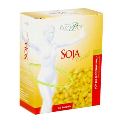 Sie sehen eine Packung Soja Plus Kapseln Oekopan 60st, Produktbild: 02 Soja Plus Kapseln Oekopan 60st, A-Nr.: 3049159 - 02