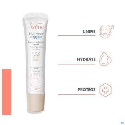 Sie sehen eine Packung Avene Hydrance Bb F30 Leicht 40ml, Produktbild: 16 Avene Hydrance Bb F30 Leicht 40ml, A-Nr.: 5179050 - 16
