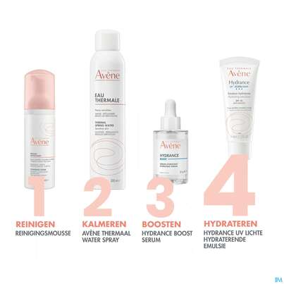 Sie sehen eine Packung Avene Hydrance Emulsion Leicht Uv Spf30 40ml, Produktbild: 12 Avene Hydrance Emulsion Leicht Uv Spf30 40ml, A-Nr.: 5179038 - 12