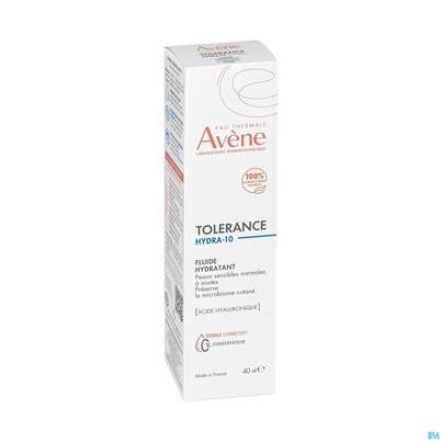 Sie sehen eine Packung Avene Tolerance/hydra-10 Fluid 40ml, Produktbild: 03 Avene Tolerance/hydra-10 Fluid 40ml, A-Nr.: 5675659 - 03