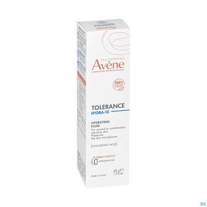 Sie sehen eine Packung Avene Tolerance/hydra-10 Fluid 40ml, Produktbild: 05 Avene Tolerance/hydra-10 Fluid 40ml, A-Nr.: 5675659 - 05