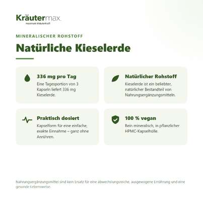 Kieselerde Kapseln 90 Stück, A-Nr.: 4849382 - 02