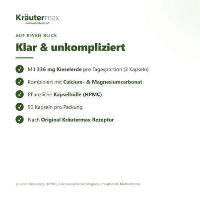 Kieselerde Kapseln 90 Stück, A-Nr.: 4849382 - 03