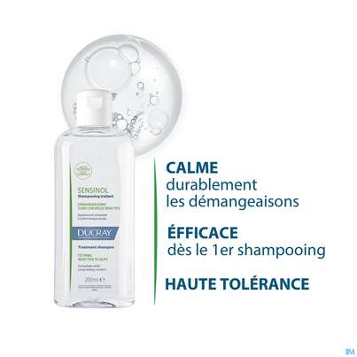 Shampoon Ducray Sensinol Pflege Juckreiz Gereizter Kopfhaut 200ml, A-Nr.: 5901110 - 07