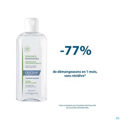 Shampoon Ducray Sensinol Pflege Juckreiz Gereizter Kopfhaut 200ml, A-Nr.: 5901110 - 10