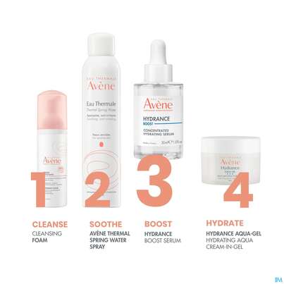 Sie sehen eine Packung Avene Hydrance Boost Serum 30ml, Produktbild: 13 Avene Hydrance Boost Serum 30ml, A-Nr.: 5724197 - 13