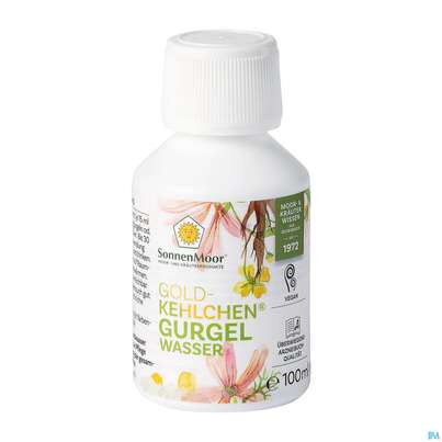 Sie sehen eine Packung Sonnenmoor Gurgelwasser Mit Alkohol 100ml, Produktbild: 01 Sonnenmoor Gurgelwasser Mit Alkohol 100ml, A-Nr.: 3633875 - 01