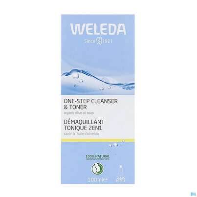 Sie sehen eine Packung Weleda Reinigung 2in1 Erfrischend 100ml, Produktbild: 02 Weleda Reinigung 2in1 Erfrischend 100ml, A-Nr.: 3377018 - 02
