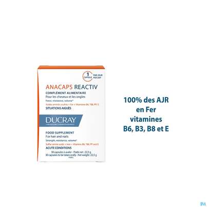 Ducray Anacaps F.d.haar Haarausfall Reactiv/neu 30st, A-Nr.: 5684598 - 10