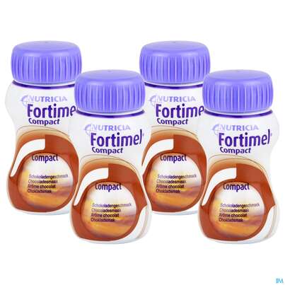 Sie sehen eine Packung Fortimel/compact/2.4 125ml Vitalflasche Schokolade 6x4 24st, Produktbild: 04 Fortimel/compact/2.4 125ml Vitalflasche Schokolade 6x4 24st, A-Nr.: 3817813 - 04
