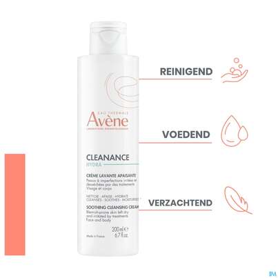 Sie sehen eine Packung Avene Cleanance Hydra/reinigungscreme Neu 200ml, Produktbild: 17 Avene Cleanance Hydra/reinigungscreme Neu 200ml, A-Nr.: 5862048 - 17