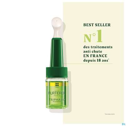 Sie sehen eine Packung Furterer Triphasic Progressive Kur 8 X 5,5ml, Produktbild: 16 Furterer Triphasic Progressive Kur 8 X 5,5ml, A-Nr.: 5439522 - 16