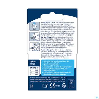 Ohrenschutz Ohropax Flight Spezial Filter-1 Paar Pgerf 2st, A-Nr.: 4778469 - 09
