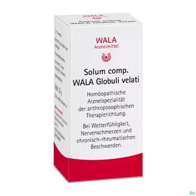 Sie sehen eine Packung Solum Comp Wala Globuli 20g, Produktbild: 02 Solum Comp Wala Globuli 20g, A-Nr.: 2054135 - 02