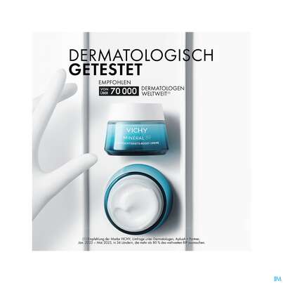 Sie sehen eine Packung Vichy Mineral 89 Creme Mit Duftstoffe Reichhaltig 50ml, Produktbild: 18 Vichy Mineral 89 Creme Mit Duftstoffe Reichhaltig 50ml, A-Nr.: 5670828 - 18