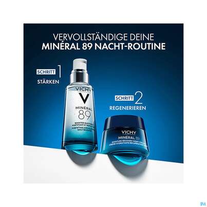 Sie sehen eine Packung Vichy Mineral 89 Nachtcreme 50ml, Produktbild: 09 Vichy Mineral 89 Nachtcreme 50ml, A-Nr.: 5911114 - 09