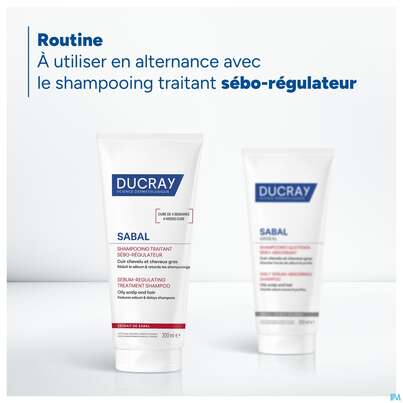 Sie sehen eine Packung Shampoon Ducray Sabal/argeal Talgabsorbierend 200ml, Produktbild: 14 Shampoon Ducray Sabal/argeal Talgabsorbierend 200ml, A-Nr.: 5964412 - 14