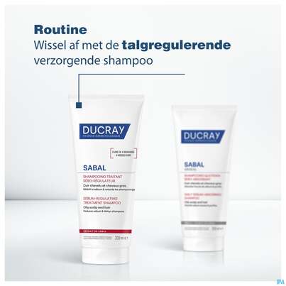 Sie sehen eine Packung Shampoon Ducray Sabal/argeal Talgabsorbierend 200ml, Produktbild: 20 Shampoon Ducray Sabal/argeal Talgabsorbierend 200ml, A-Nr.: 5964412 - 20