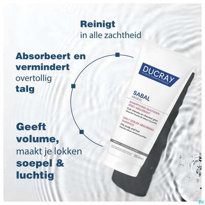 Sie sehen eine Packung Shampoon Ducray Sabal/argeal Talgabsorbierend 200ml, Produktbild: 22 Shampoon Ducray Sabal/argeal Talgabsorbierend 200ml, A-Nr.: 5964412 - 22