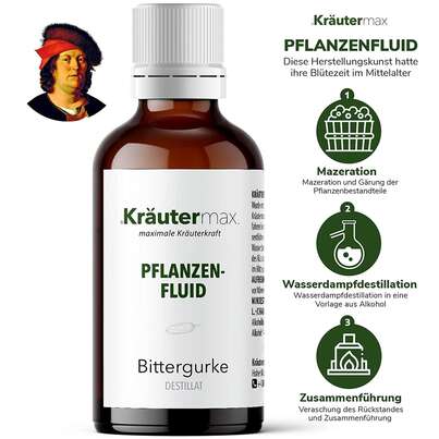 Sie sehen eine Packung Bittergurke Tropfen 50 ml, Produktbild: 02 Bittergurke Tropfen 50 ml, A-Nr.: 4317627 - 02