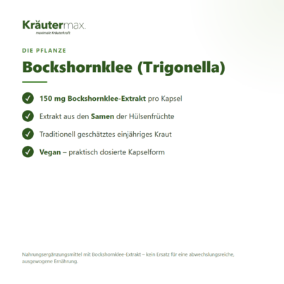 Bockshornklee Kapseln 60 Stück, A-Nr.: 4849293 - 02