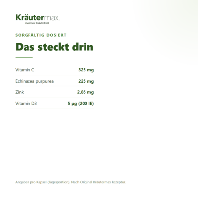 Sie sehen eine Packung Echinacea & Immun Komplex+ Kapseln 60 Stück, Produktbild: 03 Echinacea & Immun Komplex+ Kapseln 60 Stück, A-Nr.: 6129893 - 03